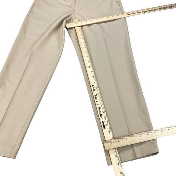 Club Monaco Matie Pants Women 6R Tan Stretch Slash Pockets Classic Fit - Picture 4 of 16